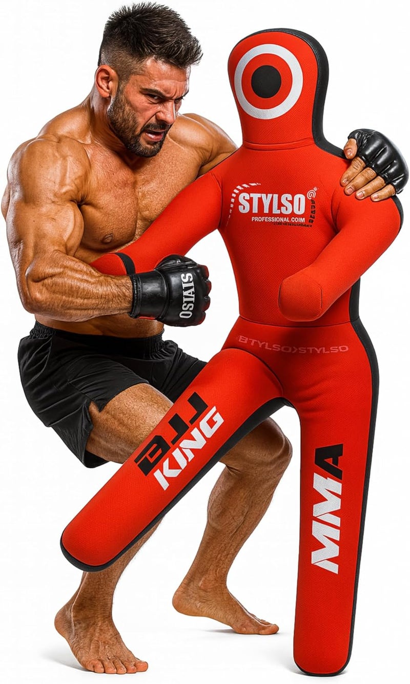 Stylso Un-Filled Grappling Dummy Wrestling Dummy Jiu Jitsu Dummy for BJJ MMA Judo Karate Training Adult Kids and Youth Practice Tackling Dummies - Image 5